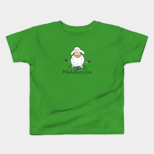 Sheep - wordplay - Meditation Kids T-Shirt